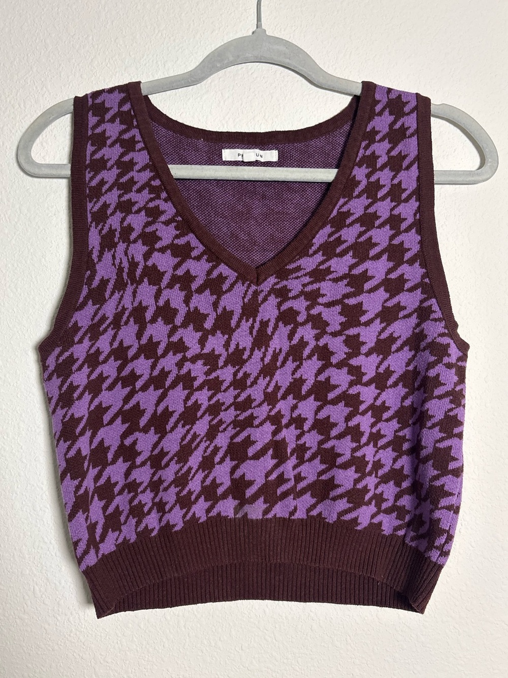 PacSun Two-Tone Purple Knit Vest